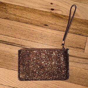 Coach Sparkling Brown Wristlet